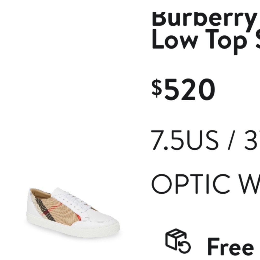 Burberry shoes used
